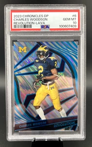 2023 CHARLES WOODSON Chronicles Revolution Lava PSA 10 ๐ 2/10 NUMBER MATCH!!! - Picture 1 of 2