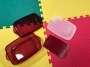 Tupperware 1,7L Tupperwave 4 Stück Mikrowellenbehälter Gestell & Verschluss Deckel Cranberry - Bild 1 von 14