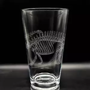 BRONTOSAURUS SKELETON Pint Glass - Picture 1 of 6