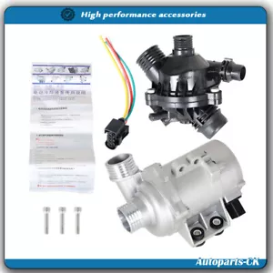 Water Pump w/Thermostat & Bolt For BMW 128i 328i 325i 528i 530i X3 11517586925 - Bild 1 von 12
