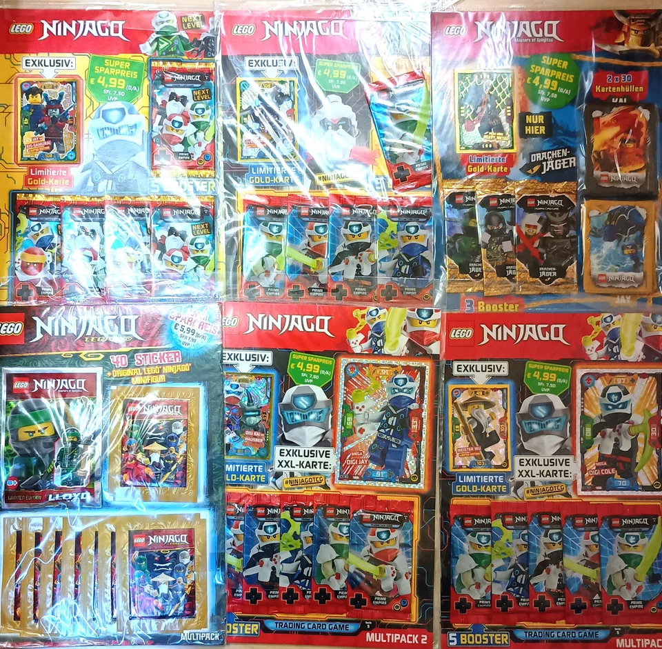 BLUE OCEAN LEGO Ninjago Trading Cards Starter Packs Multi Packs Versc. Serien zum aussuchen