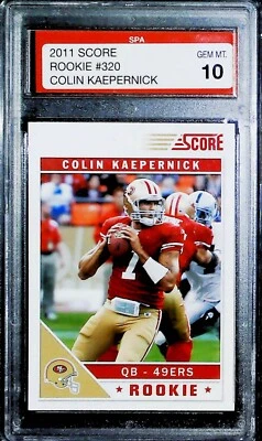 2011 Score #320 Colin Kaepernick GRADED Rookie SPA 10 - Image 1 of 2