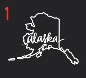 Calcomanía de vinilo troquelada Alaska State Pride Love 2024 pegatina de vinilo eliges diseño - Imagen 1 de 13