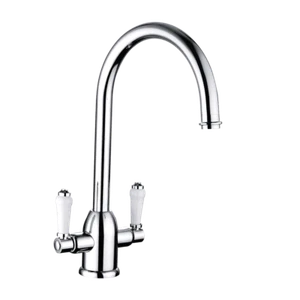 Trisen Jerem Chrome two handle Kitchen mixer tap TK007 - Picture 1 of 3