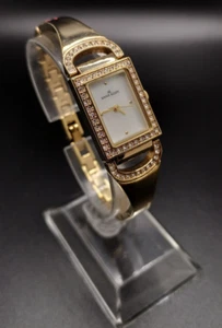 Beautiful Rectangular Rhinestone Womens Watch Anne Klein needs battery or repair - Picture 1 of 5