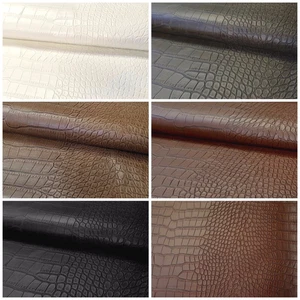 Kunstleder KROKO Reptil Prägung matt Krokodil Leder Imitat Meterware Lagarto