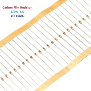 1000pcs Carbon Film Resistor 5% 1/6W - Full Range of Values ( 1Ω-10MΩ ) - Picture 1 of 2