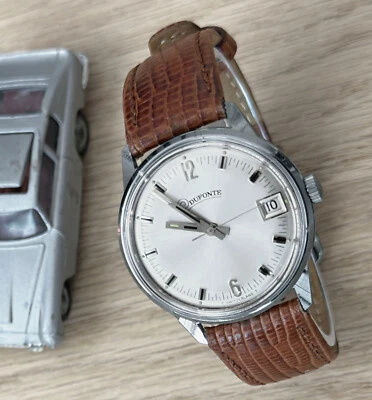 Lucien Piccard DUPONTE 1950s Mechanical Wind-Up Swiss 17 Jewels Date 34mm Watch - Image 1 of 3