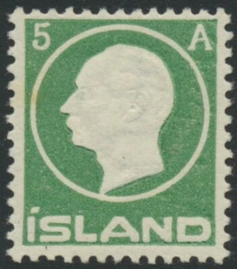 ICELAND. #92. 1912. Federico VIII. 5 auros, verde. En muy buen estado montado (PK1623) - Imagen 1 de 2