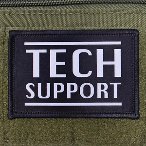Parche Soporte Técnico Musk Moral Táctico Militar Ejército EE. UU. Bandera Gancho y Lazo 2x3 - Imagen 1 de 8