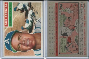 1956 Topps Baseball, #45 Gus Zernial, Athletics - Picture 1 of 1