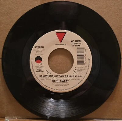 Keith Sweat - Something Just Aint Right Elektra - 45rpm 7" Vinyl - Image 1 of 2
