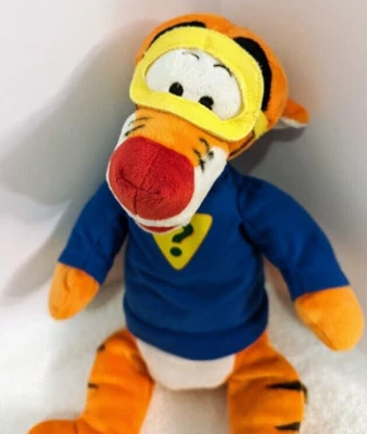 Disney Plush Winnie the Pooh Big Hugs TIGGER Superhero Stuffed Plush Toy 15" VGC - Image 1 of 4