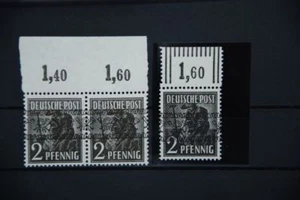 B2 All. Besetzung Bizone 36 I WOR + 2 x 36 I POR postfrisch - Picture 1 of 1