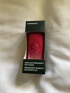 Starbucks Cold Cup Ornament Key Chain Pink Collectible Fun Gift Idea - Picture 1 of 4