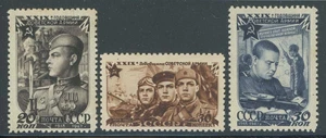 Russia 1947 Esercito Sovietico Anniversario Set Sc# 1101-03 NH - Foto 1 di 1