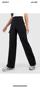 Ladies Women's Cargo Combat Work Wear Trousers Pants Black size 8 - Picture 1 of 5