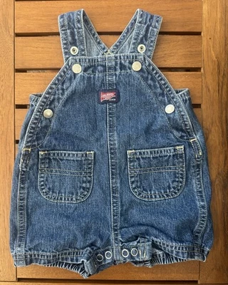 Infant Old Navy Vintage Jean Baby Overalls 0-3months Denim Blue - Image 1 of 4