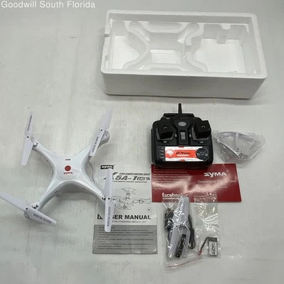 Syma White 5A-2 2.4G Remote Control Drone With Accessories Not Tested - Image 1 of 4
