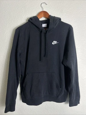 Sudadera con capucha suéter polar Nike Sportswear Club para mujer DQ5793 010 negra L Foto 1 de 4