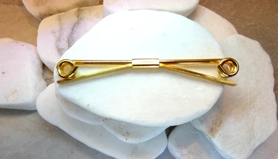 VTG 14k Gold Filled Tie Bar Clip 2” Long Hallmarked - Image 1 of 4