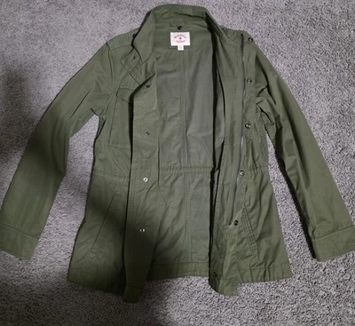 Chaqueta utilitaria Brooks Brothers roja polar del ejército OD verde talla pequeña Foto 1 de 4