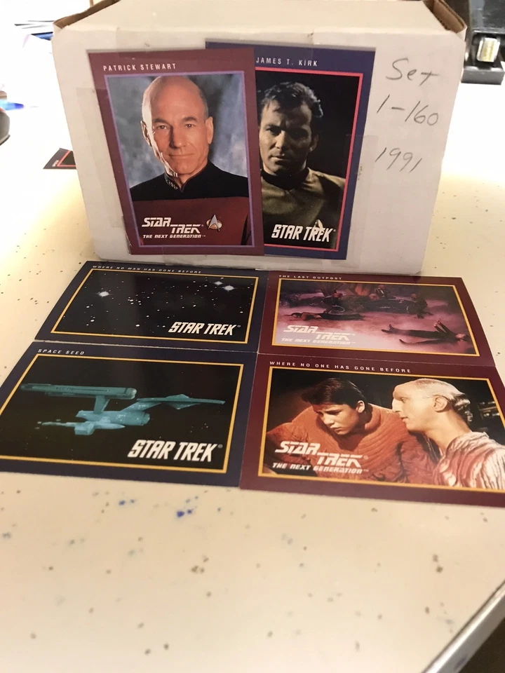 1991 IMPEL STAR TREK СЛЕДУЮЩЕЕ ПОКОЛЕНИЕ СЕРИИ 1 ПОЛНЫЙ НАБОР ИЗ 160 КАРТ - Изображение 1 из 1