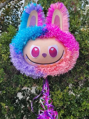 Lafufu Monsters Pull String Handmade Mexican Piñata Party Decor Pinata Luck - Image 1 of 4
