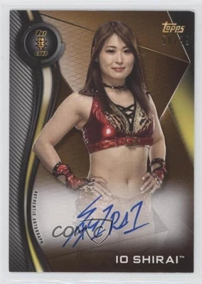 Topps WWE NXT Auto Bronze 2019/99 Io Shirai #A-IS Rookie Auto RC Foto 1 de 2