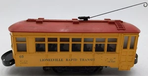 Carro de tránsito rápido motorizado Lionel 60 vintage O Lionelville EX - Imagen 1 de 4