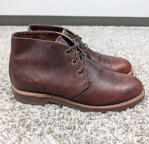 Stivali Red Wing 9215 Foreman Heritage da uomo taglia 8 D Chukka in pelle marrone USA - Foto 1 di 8