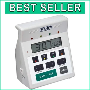 Versatile 4 Timer Kitchen Countdown Device - Wall-Mountable & Water-Resistant - Picture 1 of 9