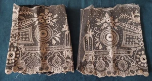 Morgenärmelstrümpfe Liturgische Kleidung Tüll bestickt 19.Jh. - Bild 1 von 11