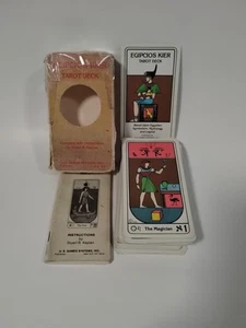 Baraja de cartas del tarot Egipcios Kier egipcia 1984 completa con instrucciones EE. UU. - Imagen 1 de 16