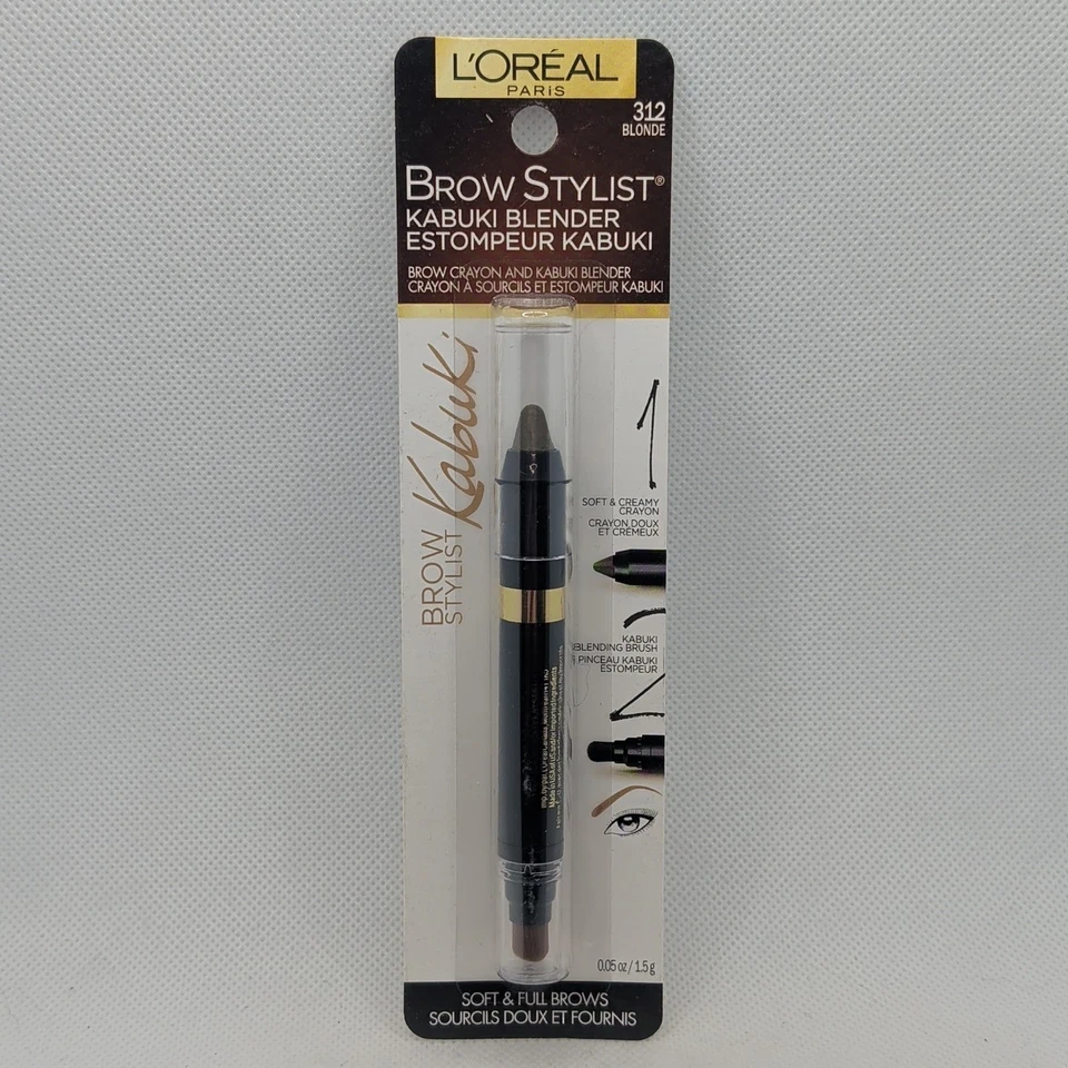 L'Oreal Paris Brow Stylist Kabuki Blender Brow Crayon #312 Blonde - Image 1 of 1