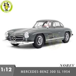 1/12 Mercedes Benz 300 SL 1954 Norev 123852 Graphite Grey Diecast Model Car - Picture 1 of 12