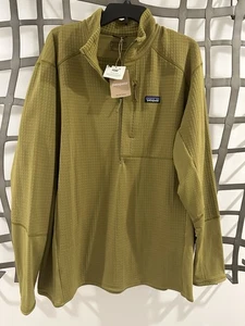 New Patagonia Pullover R1 1/2 Zip Neck Long Sleeve Mens 3XL Graze Green - Picture 1 of 3