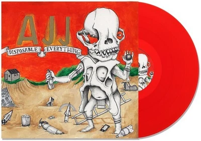 AJJ - Disposable Everything - Strawbably Red [New Vinyl LP] Explicit - Image 1 of 2