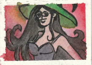 ACEO Künstlerkarte - Original Aquarell Gemälde - Signierte Kunst, SpookieCreations - Bild 1 von 4
