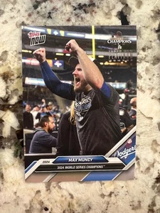 2024 TOPPS NOW PLATINUM MEMBER WS CHAMPIONS SET CARD LA DODGERS MAX MUNCY #WS-7 - Picture 1 of 1