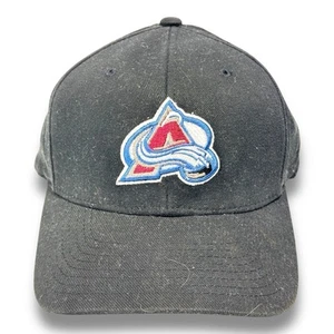 VTG Nike Colorado Avalanche Black Flex Stretch Big Stitch Universal Fit Hat NHL - Picture 1 of 6