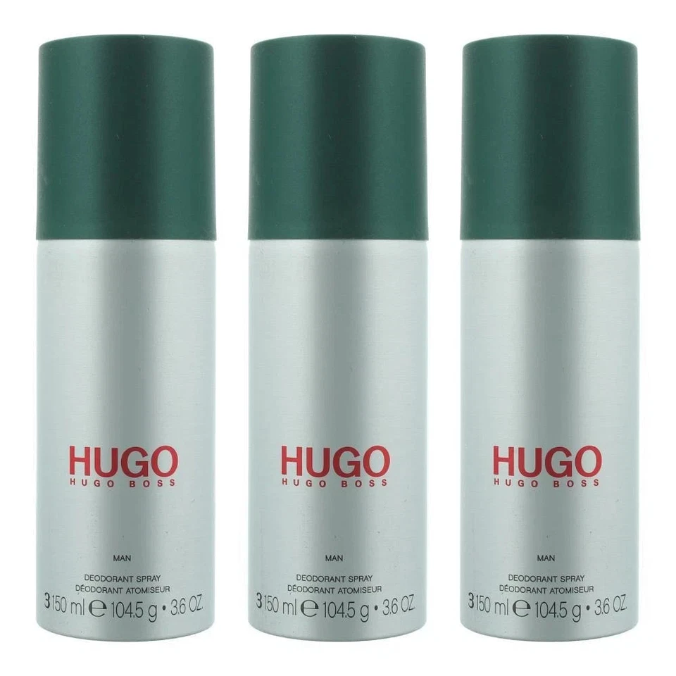 Hugo Boss Hugo Man Deodorant Spray ( 3 x 150ml ), Brand New & Sealed - Image 1 of 1