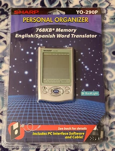 Sharp Organisateur électronique anglais/espagnol 768 Ko de mémoire YO-290P Neuf - Photo 1 sur 9