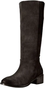 NEW NAUGHTY MONKEY Stride Chelsea Suede Knee High Rider Black Boot Size US 9.5 M - Picture 1 of 4