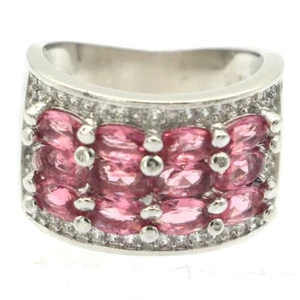 Highly Recommend Tourmaline White CZ For Bride Wedding Silver Rings 6.0 - Bild 1 von 3