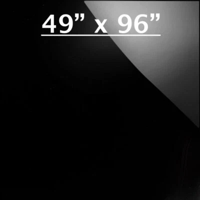 49英寸x96英寸黑色铝板,平0.030英寸厚-货物拖车维修等 — 第 1/2 张图片