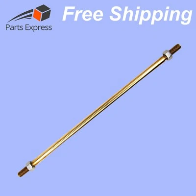 DUCO® 24" Solid Brass Float Rod (3/8"-16 Thread) w/ 2 Stainless Steel Lock Nuts