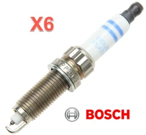 6 Spark Plugs BOSCH High Power Fine Wire Double Platinum OEM ZR5TPP33 Pre gapped - Picture 1 of 2