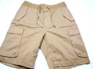 NEW! POLO RALPH LAUREN SHORTS -S 32 KHAKI TAN UTILITY CARGO STRETCH -DRAWSTRING - Picture 1 of 11