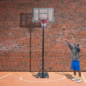 370cm Height Basketball Hoop Goal Outdoor Portable Basketball Court Adjust - Picture 1 of 7